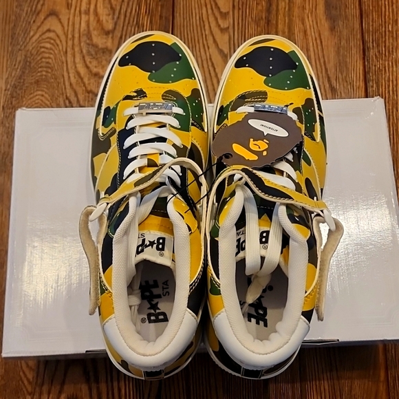 Bape Bapesta Authentic Camo Sneakers Size 13 - Picture 7 of 10